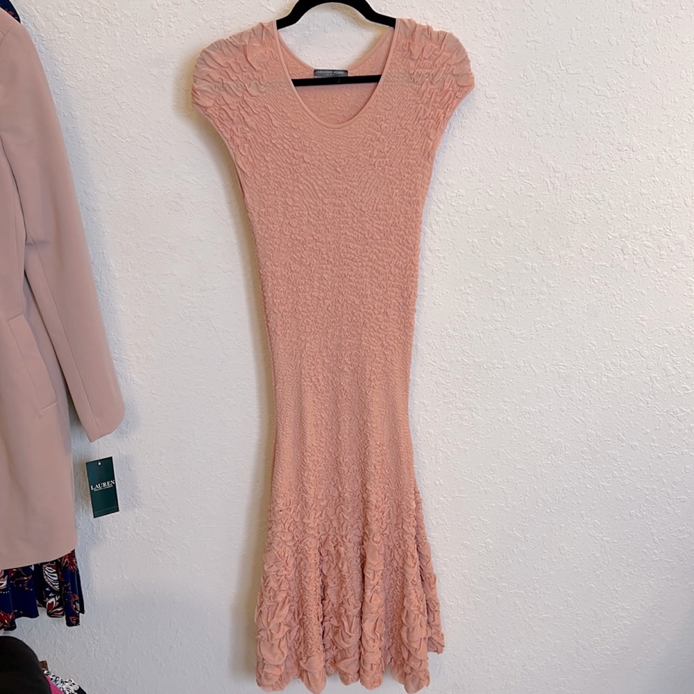 Alexander McQueen Rose dress size large.